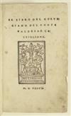 CASTIGLIONE, BALDASSARE. Il Libro del Cortegiano. 1537